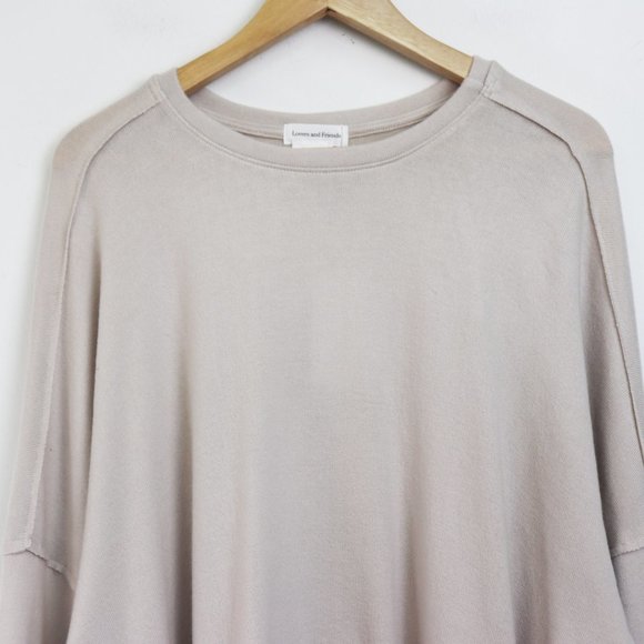 NWT Lovers + Friends Slouchy Raw Edge Sweatshirt S - Picture 6 of 9